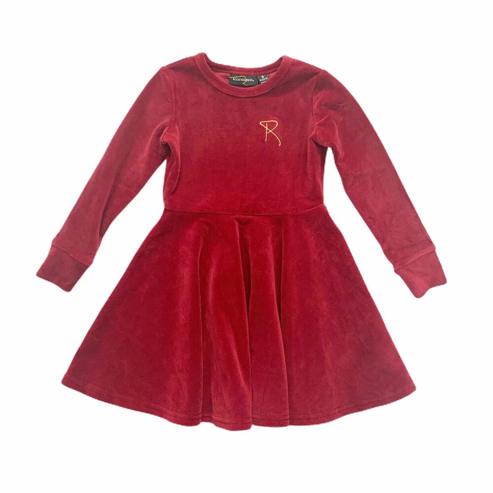 Rock Your Kid Velvet Twirl Dress